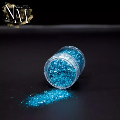 Paillettes mix bleues turquoise